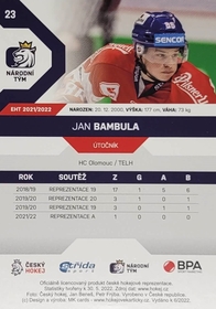 Jan Bambula 2021/22 MK PROMO Rookie Card