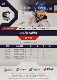 Lukáš Kaňák 2021/22 MK PROMO Rookie Card