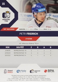 Petr Fridrich 2021/22 MK PROMO Rookie Card