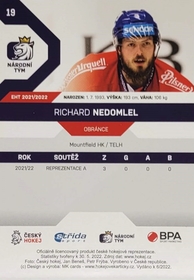 Richard Nedomlel 2021/22 MK PROMO Rookie Card