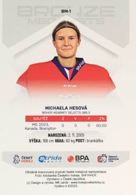 Michaela Hesová 2022/23 MK Bronze Medalists Woman PROMO ražba