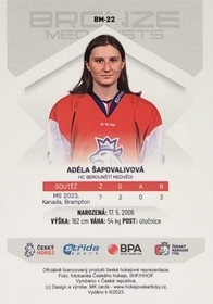 Adéla Šapovalivová 2022/23 MK Bronze Medalists Woman PROMO ražba