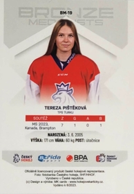 Tereza Pištěková 2022/23 MK Bronze Medalists Woman PROMO ražba