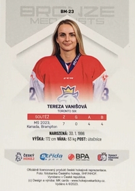 Tereza Vanišová 2022/23 MK Bronze Medalists Woman PROMO ražba