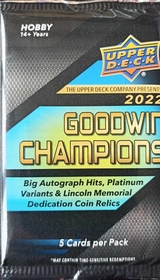 2022 UD Goodwin Champions Hobby balíček