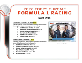 2022 TOPPS CHROME FORMULA 1 HOBBY LITE