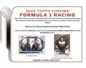 2022 TOPPS CHROME FORMULA 1 HOBBY LITE