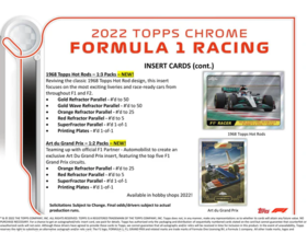 2022 TOPPS CHROME FORMULA 1 HOBBY LITE