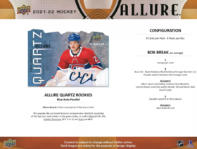  2021/22 UD Allure Hockey Hobby box 